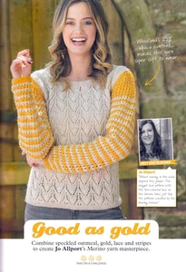 STRICKMUSTER PULLOVER 81-127cm SPITZE GESTREIFT LANGARM DK SKM M8A - Bild 1 von 1