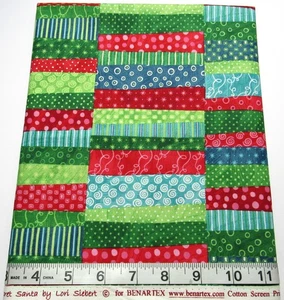 Secret Santa Lori Siebert 27"x42" Benartex Cotton Sew Quilt Craft Fabric - Picture 1 of 3