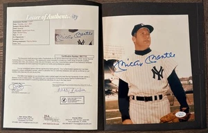 Mickey Mantle Signed Autographed Auto 8x10 Photo JSA LOA New York Yankees HOF - Picture 1 of 3