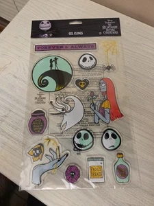 Disney Tim Burtons Nightmare Before Christmas Gel Clings Window Clings - Picture 1 of 3