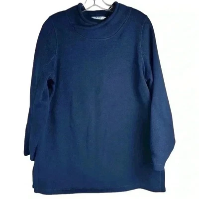 Pullover Lands' End Sport azul para mujer talla L informal otoño Foto 1 de 4