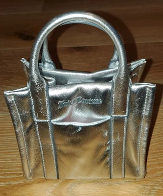 Bolso de hombro Juicy Couture plateado metálico con correa extraíble Foto 1 de 4