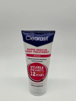Clearasil Rapid Rescue Tratamiento Profundo Jabón Facial 6.78 fl oz Ácido Salicílico Nuevo Foto 1 de 4