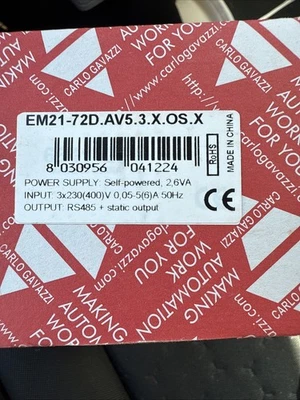 Carlo Gavazzi EM21-7 Three Phase Meter - Image 1 of 2