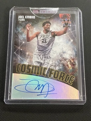 2017-2018 Panini Vanguard Cosmic Force Auto Joel Embiid /49 Philadelphia 76ers - Image 1 of 2