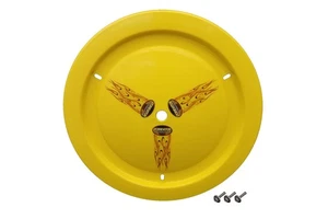 DOMINATOR RACE Wheel Cover Bolt-On Yellow - Picture 1 of 1