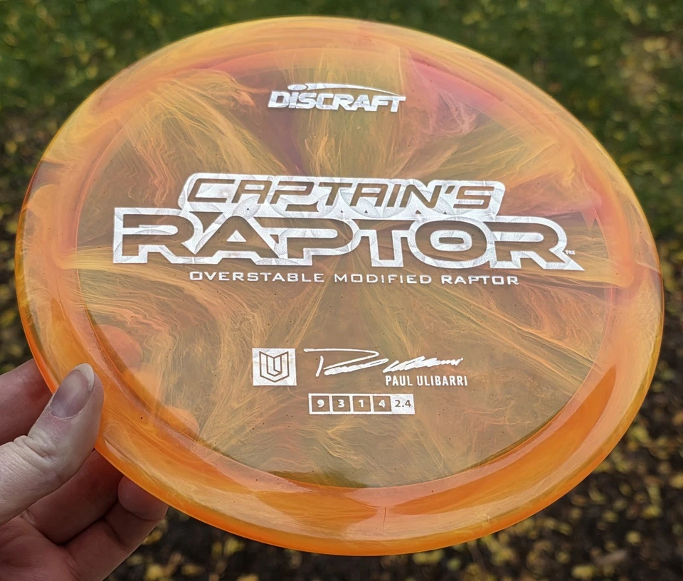 Discraft 2025 Z Swirl Captain's Raptor - Tejas blancas y rosas Foto 1 de 2