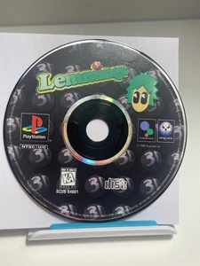 Lemmings Black Label PS1 PlayStation 1 Disc Only Excellent Near Mint Tested - Picture 1 of 5