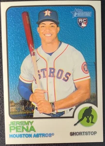 Jeremy Peña RC 449/999 2022 Topps Heritage Chrome #629 Houston Astro - Bild 1 von 3