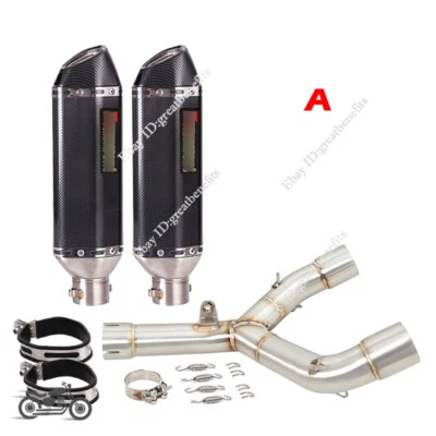 Silenciadores L&R tubo de escape de enlace medio deslizables para Honda CRF450R CRF 450RX 2015 2016 Foto 1 de 4