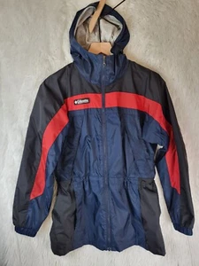 COLUMBIA Boys SKI SHELL Hooded Jacket Full Zip Size 14  16 WINDBREAKER NICE - Picture 1 of 24
