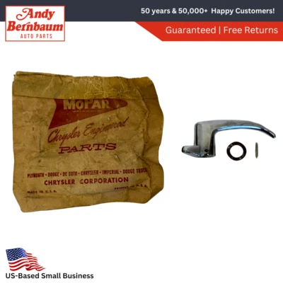 1961 - 1962 年道奇普利茅斯左前通风翼窗手柄镀铬 2167917 NOS — 第 1/4 张图片