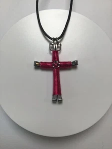 HORSESHOE NAIL CROSS EQUESTRIAN JEWELRY RELIGOUS HANDMADE FREE SHIPPING NEW GIFT - Picture 1 of 2