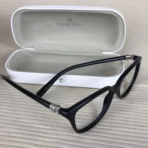 Swarovski Eyeglasses Frames Only SK5242 001 52-15-135 Black Frame Crystals Nice - Bild 1 von 11