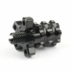 Universal 8mm Anodized Billet Aluminum Kupplungszug Versteller Set Black F2 - Picture 1 of 4