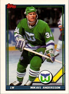 1991-92 Topps Hockey - #197 Mikael Andersson - Image 1 of 2