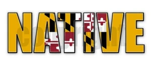 Pegatinas de bandera nativa de Maryland calcomanías de bandera de Maryland pegatinas de bandera estatal - Imagen 1 de 4