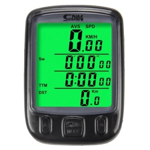 Compact Wired Bicycle Odometer with Max Speed and Average Speed Tracking - Picture 1 of 18