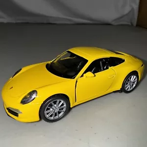 *BRAND NEW* Welly Diecast Car Porsche 911 Carrera S Bright Red 4.5 Inch - Picture 1 of 9