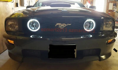 Switchback LED halo ring for Ford Mustang GT 05-12 fog light angel eye Signal - Image 1 of 4