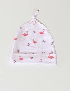 Sombrero anudado de bebé Keep Me Cosy®, gorro suave de bambú recién nacido - flamenco - Imagen 1 de 2