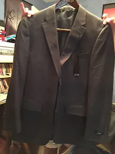 Alfani Men's Solid Suit Jacket, Charcoal Gray, 40 Regular - Picture 1 of 2