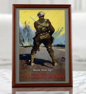 Poster propaganda canadese prima guerra mondiale ACQUISTA OBBLIGAZIONI VITTORIA, stampa militare prima guerra mondiale, Canada - Foto 1 di 75