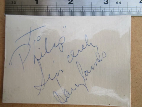 Harry James American musician Autograph (File SA2) loose cellophane cover Cover