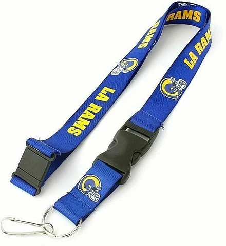 Los Angeles Rams NFL Throwback Breakaway Lanyard Key Ring Cover