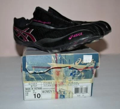全新 Asics 女式 Prima Diva Sprint 2 田径鞋 运动鞋 * 无钉 — 第 1/4 张图片