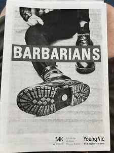 Barbarians Young Vic Theatre Programme - Picture 1 of 1