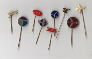 Insignias de pasador de logotipo de aerolíneas vintage de aviones de aviación - Imagen 1 de 205