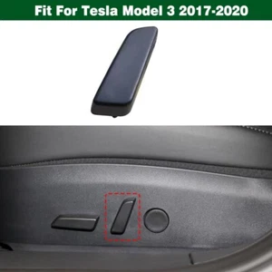 Left Side Seat Back Adjust Switch Button Cover Trim For Tesla Model 3 2017-2020 - Picture 1 of 7