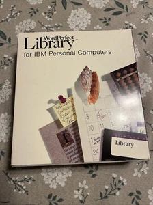 Vintage 1988 IBM WordPerfect Library Software 3.5in & 5.25in Disks @7A8 - Zdjęcie 1 z 6