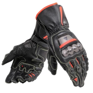 Dainese Full Metal 6 MOTO GP Spec Motorcycle Race Sport Gloves Black Flo Red P75 - Picture 1 of 7