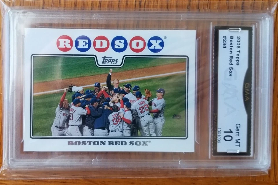 Topps Red Sox 234 2008 con Rudy Giuliani Variation GMA 10 Foto 1 de 2