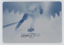 2021-22 Upper Deck Series 2 UD Canvas Printing Plate Cyan 1/1 Brent Burns 0r9e