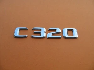 98 99 00 01 02 03 04 05 06 07 MERCEDES C230 C320 REAR LID EMBLEM LOGO BADGE 6343 - Picture 1 of 3