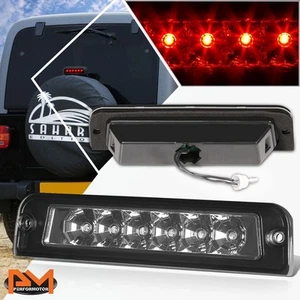 For 97-06 Jeep Wrangler Full LED Third 3RD Tail Brake Light Stop Lamp Bar Smoked - Picture 1 of 6