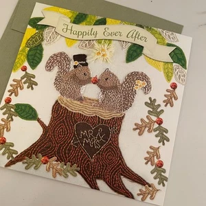 Pinnie Wedding Happily Ever After Greeting Card Mr & Mrs NEW Envelope & Card - Picture 1 of 3