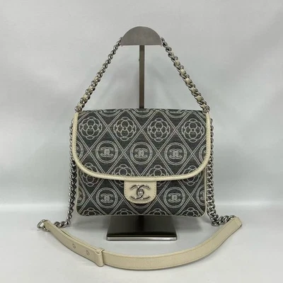 Chanel Camellia Embroidery Double Star 2Way Square Crossbody Bag 25 Series - Image 1 of 4