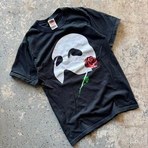 Phantom der Oper schwarz Grafik T-Shirt Vintage-Stil Herren Small " - Bild 1 von 5