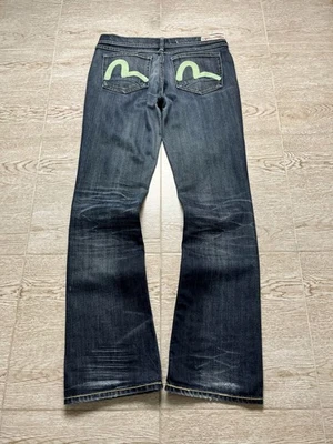 Мужские джинсы Evisu x Puma выстиранные расклешенные мешковатые 90-е размер 30/32 - Изображение 1 из 4