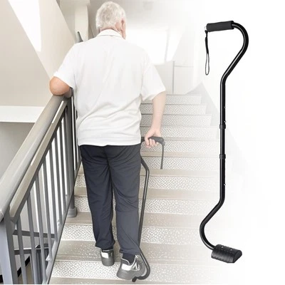 Stairs Walking Stick for Elderly and Disabled, Walking Cane for Stairs with L... - Image 1 of 4