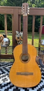 Vintage 1969 Giannini Classical Acoustic Guitar Tranquillo Model 901 60's - Picture 1 of 21