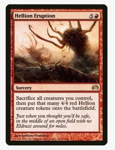 Hellion Eruption #45 Planechase Rare Magic Card in a Protective Sleeve - Picture 1 of 4