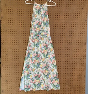 Polo Ralph Lauren Floral Maxi Dress Coquette Femme Dainty Pastel Halter XL - Picture 1 of 8