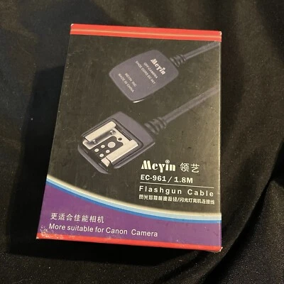 Meyin EC-961 1.8M Flashgun Cable for Canon Cameras BRAND NEW AND FACTORY SEALED - Image 1 of 4