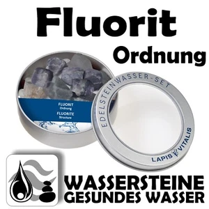 Wassersteine Fluorit in Geschenkdose Wasserveredlung Wasserenergetisierung - Bild 1 von 2