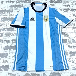 Argentina Soccer Jersey Men Medium Blue White 2016 Home Football Adidas Adult - Picture 1 of 14